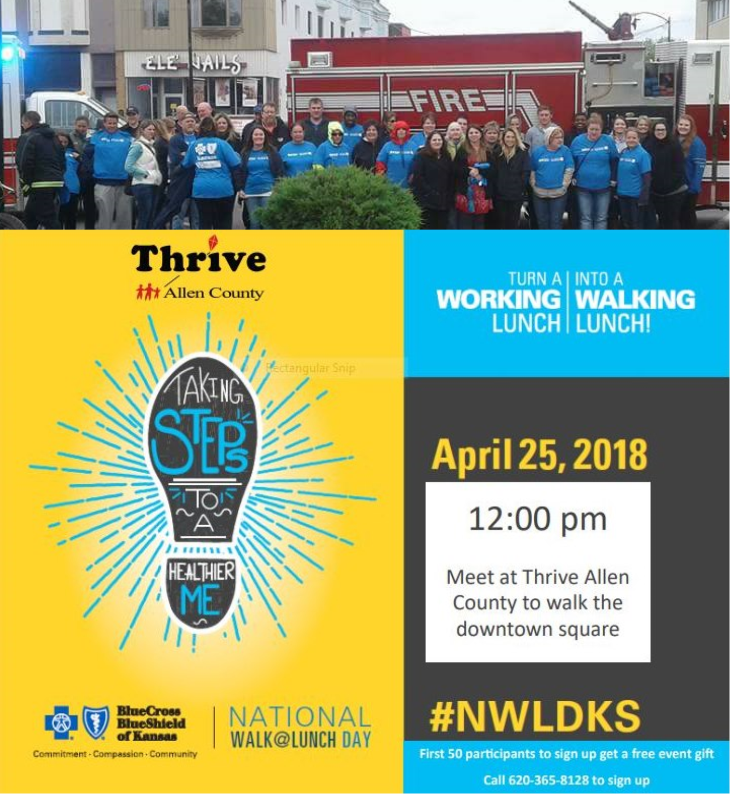 Join Us for National Walk at Lunch Day on Wednesday, April 25th